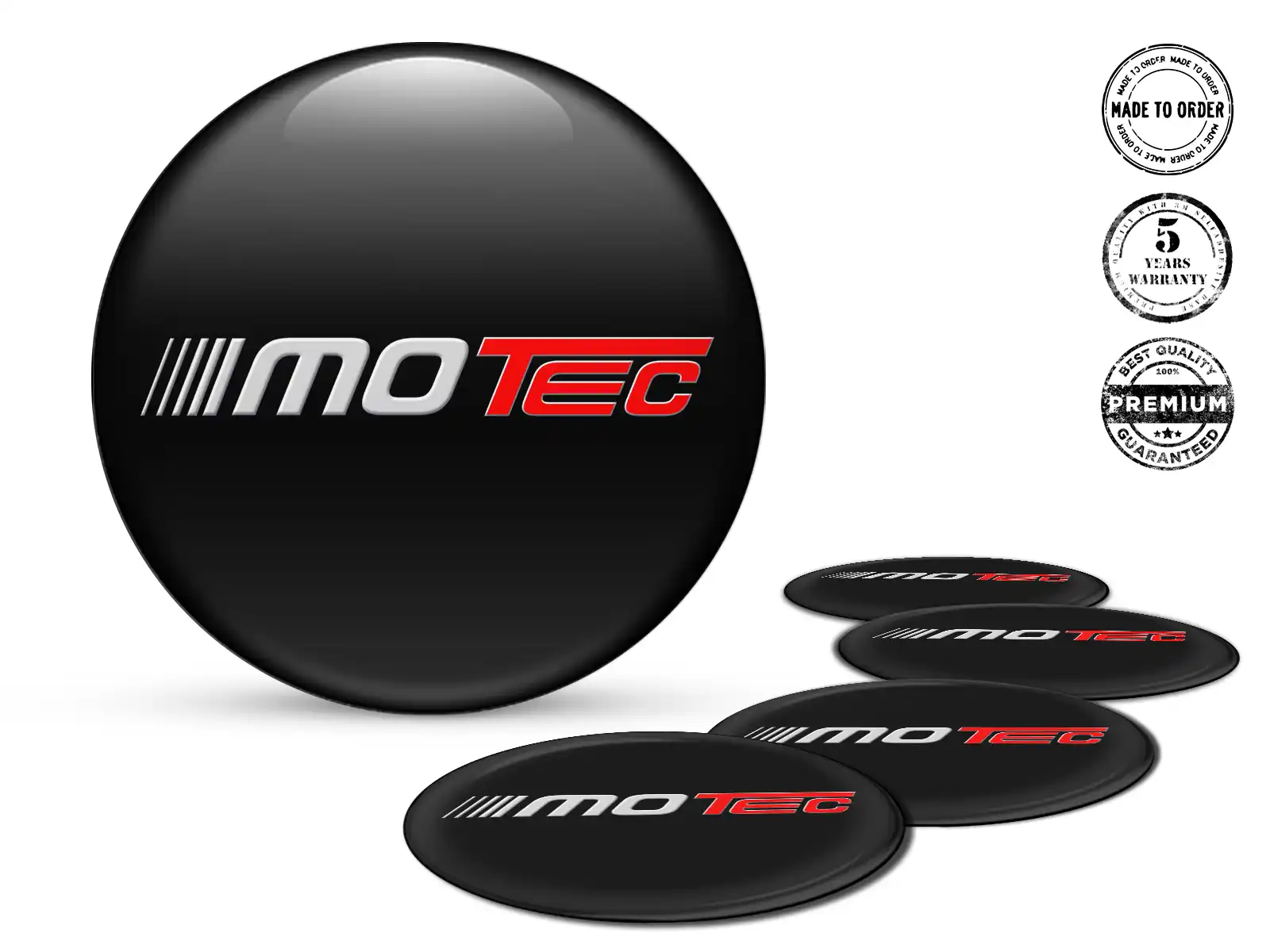 Motec Wheel Sticker Logo Resin Domed Design